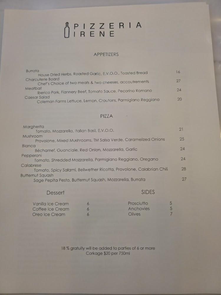 Pizzeria Irene Menu image 3